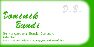 dominik bundi business card